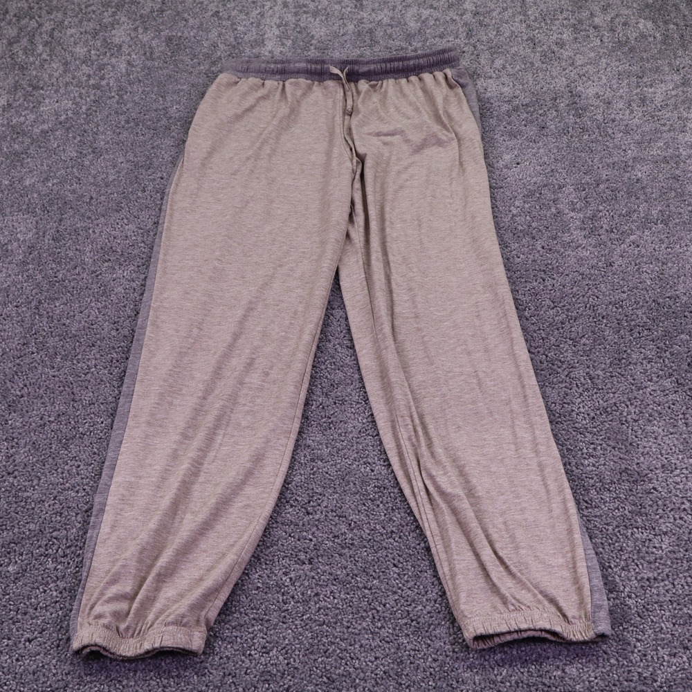 Ekouaer Pajama Pants Womens Extra Extra Large Brown Heathered Drawstring Joggers